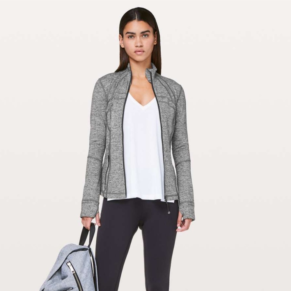 Lululemon Define Jacket Heathered Black, Size 10 - Picture 4 of 8